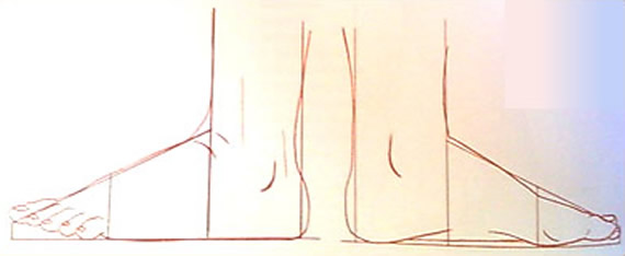 Dibujar los Pies